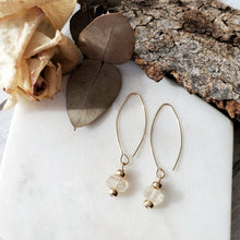 Load image into Gallery viewer, Raw Crystal Earrings | Sapphire | 14k Gold Fill