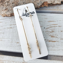 Load image into Gallery viewer, Slim Bar Earrings | 14k Gold Fill | Diamond