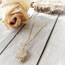 Load image into Gallery viewer, Raw Crystal Pendant | Golden Topaz | 14k Gold Fill