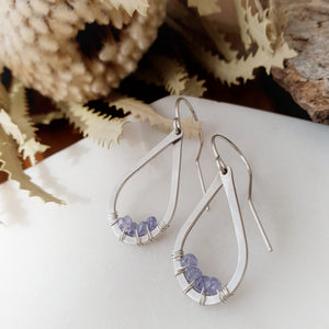 Teardrop Earrings | Tanzanite | Sterling Silver