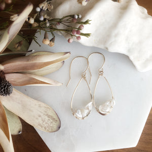 Teardrop Earrings | Keishi Pearls | 14k Gold Fill