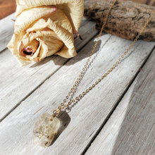 Load image into Gallery viewer, Raw Crystal Pendant | Golden Topaz | 14k Gold Fill
