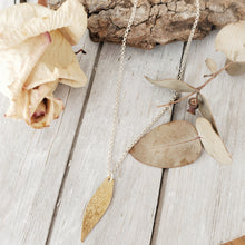 Load image into Gallery viewer, Gum Leaf Necklace | Brass