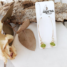 Load image into Gallery viewer, Raw Crystal Earrings | Peridot | 14k Gold Fill