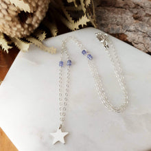 Load image into Gallery viewer, Star Necklace | Tanzanite | Sterling Silver