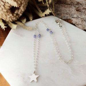 Star Necklace | Tanzanite | Sterling Silver